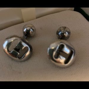 Vintage.HERMES 925 Sterling Silver Cuf…